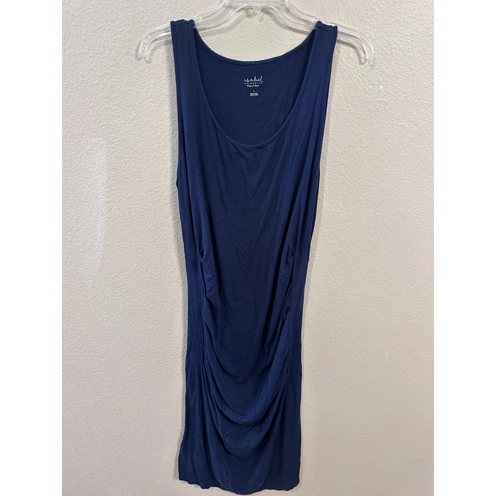 Isabel Maternity by Ingrid & Isabel Blue Sleeveless Tank Dress L